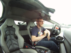 In the 458 Italia having a blast